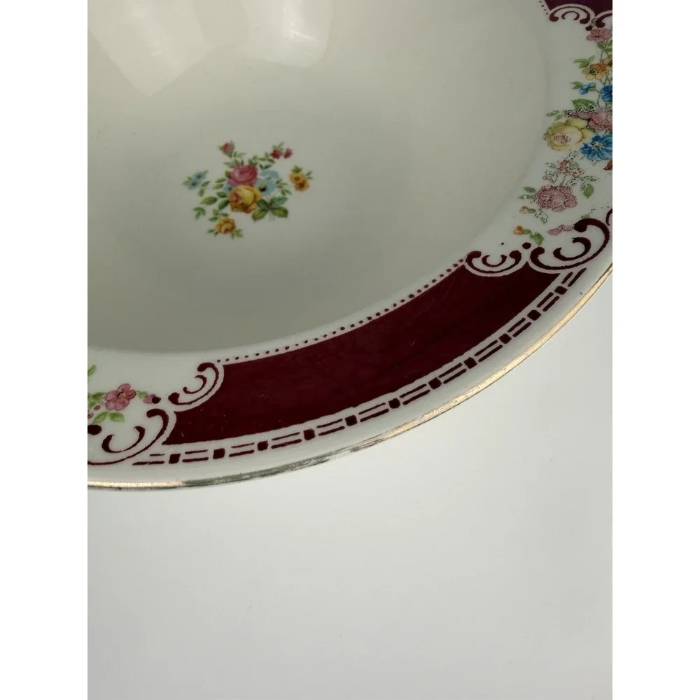 🇺🇸  Homer‎ Laughlin Majestic Brittany Floral Vegetable Bowl 9